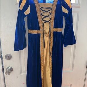 Royal Blue and Gold Kids Costume